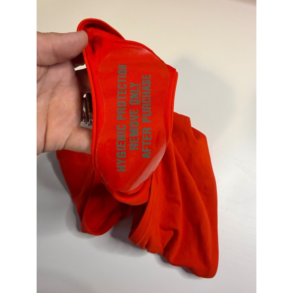 CALIA Women Red Mid-Rise Ruched Bikini Swim Bottoms NWT WSA34401SP25 Size L - Picture 5 of 5